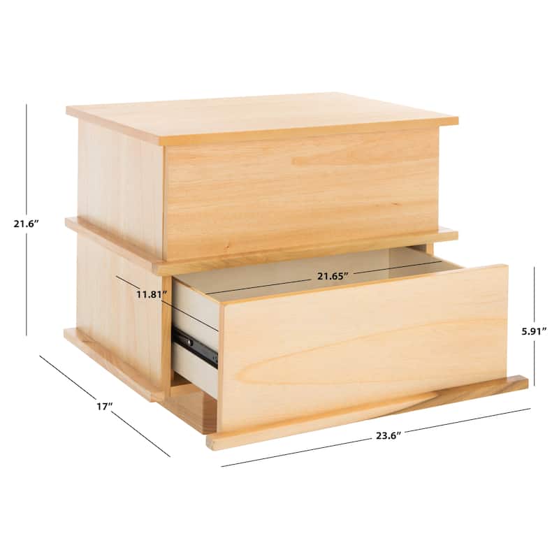 SAFAVIEH Moesha 2-Drawer Nightstand