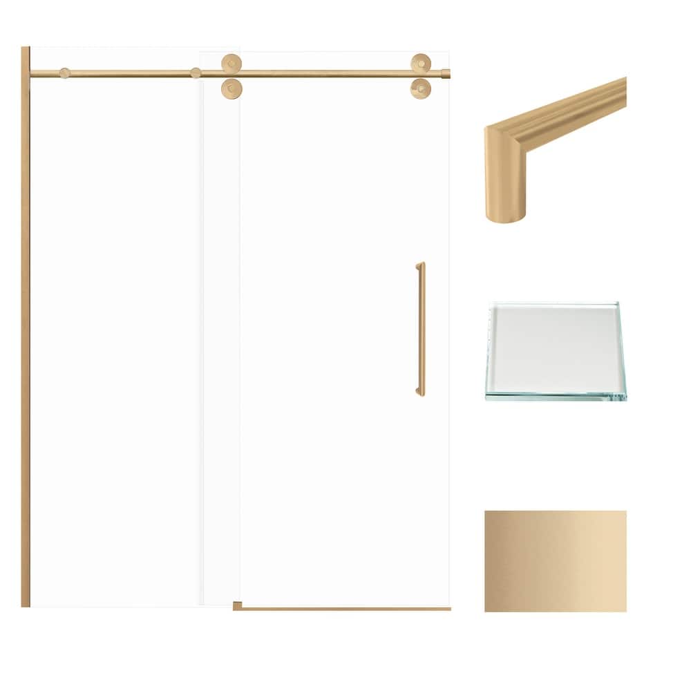 Transolid TPBT608010L-T 80" High x 59" Wide Bypass Frameless Shower