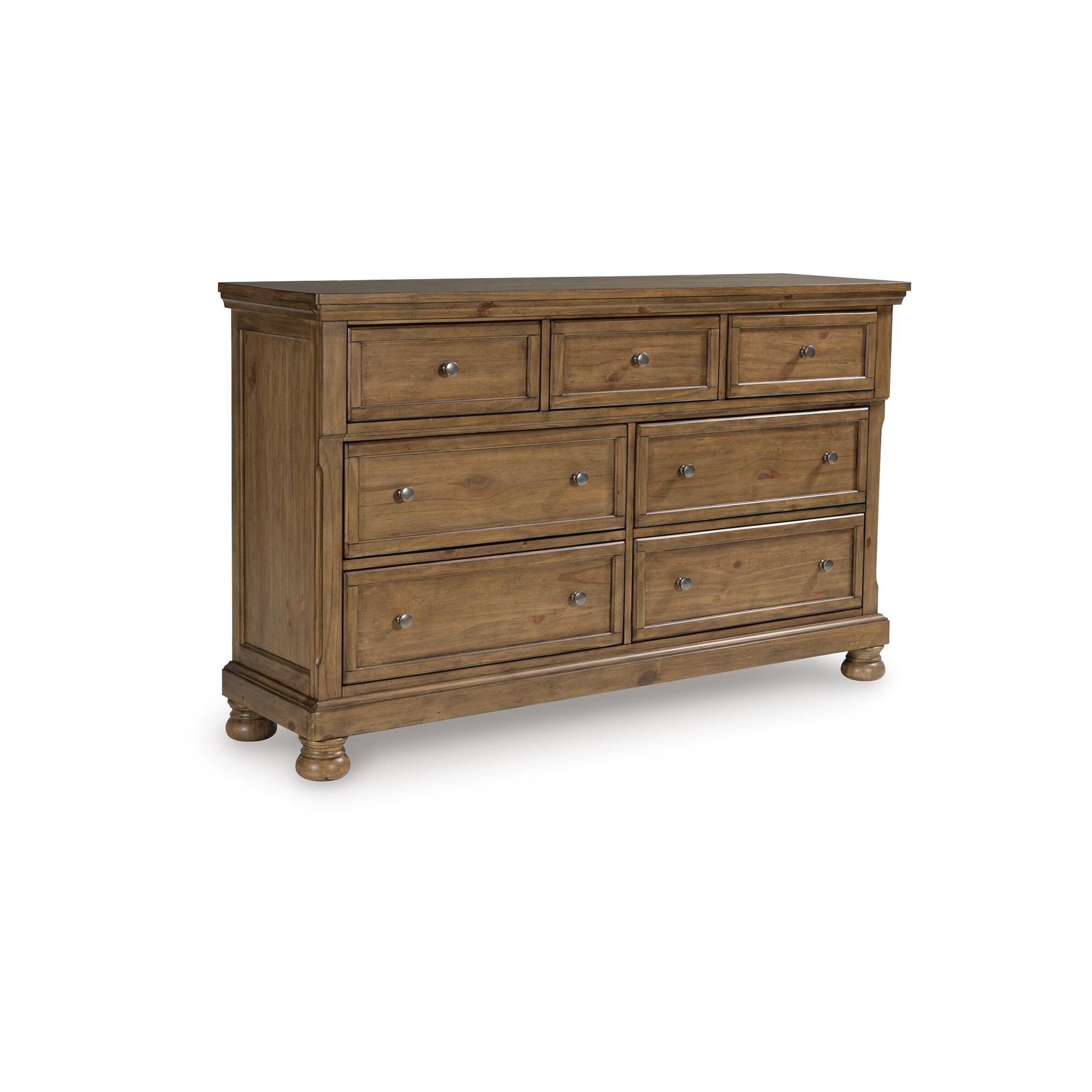signature design by ashley oliah brown woodgrain dresser Feddinger this dresser complements various
