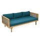 preview thumbnail 16 of 34, Aidan Farmhouse Outdoor 3 Seater Daybed with Fabiric Cushion by Christopher Knight Home