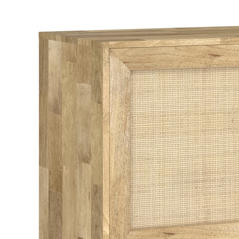 WYNDENHALL Wellspring MANGO WOOD 57 inch Wide Rectangle Modern Sideboard Buffet in Natural - 57 inch Wide