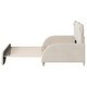 preview thumbnail 9 of 10, Beige Twin XL Cute Design Upholstered Platform Bed Stretchable Vaulted Sofa Bed
