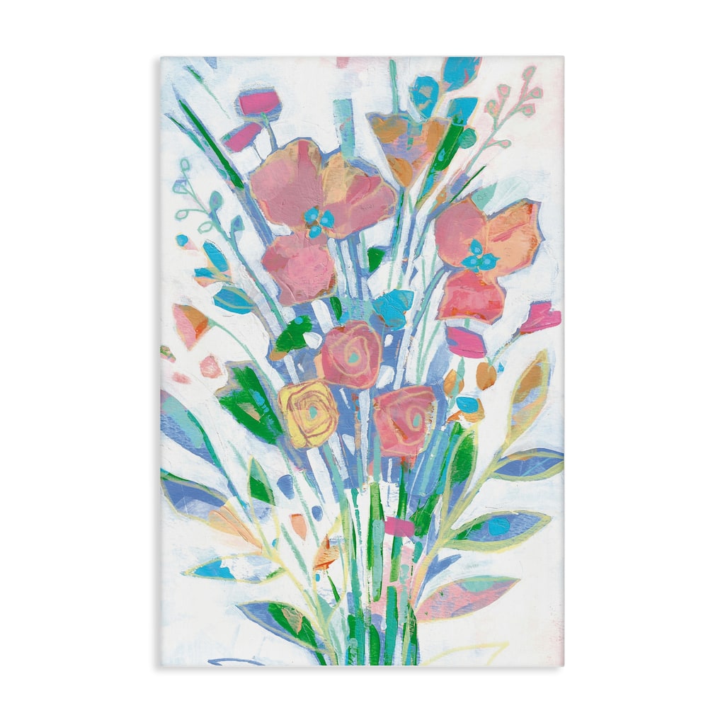 Stupell Pastel Joyful Bouquet Canvas Wall Art Design By Stephanie Fielden