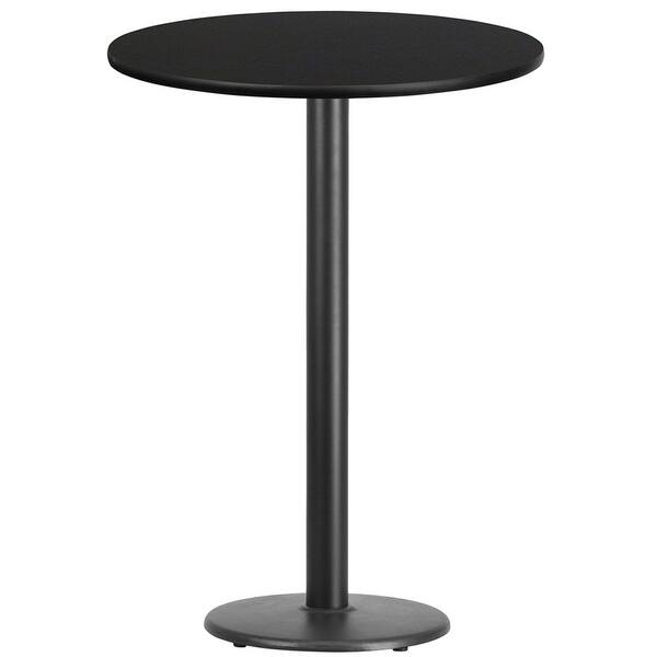 Shop Dyersburg 30 Round Black Laminate Table Top W 42 High