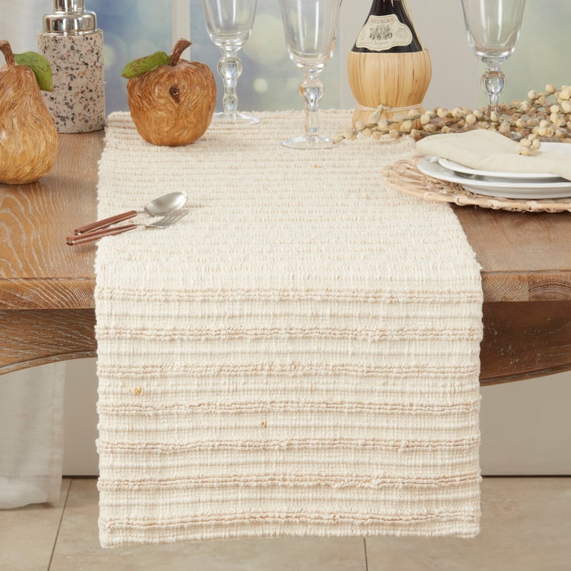 Woven Stripe Table Runner - 16"x72"