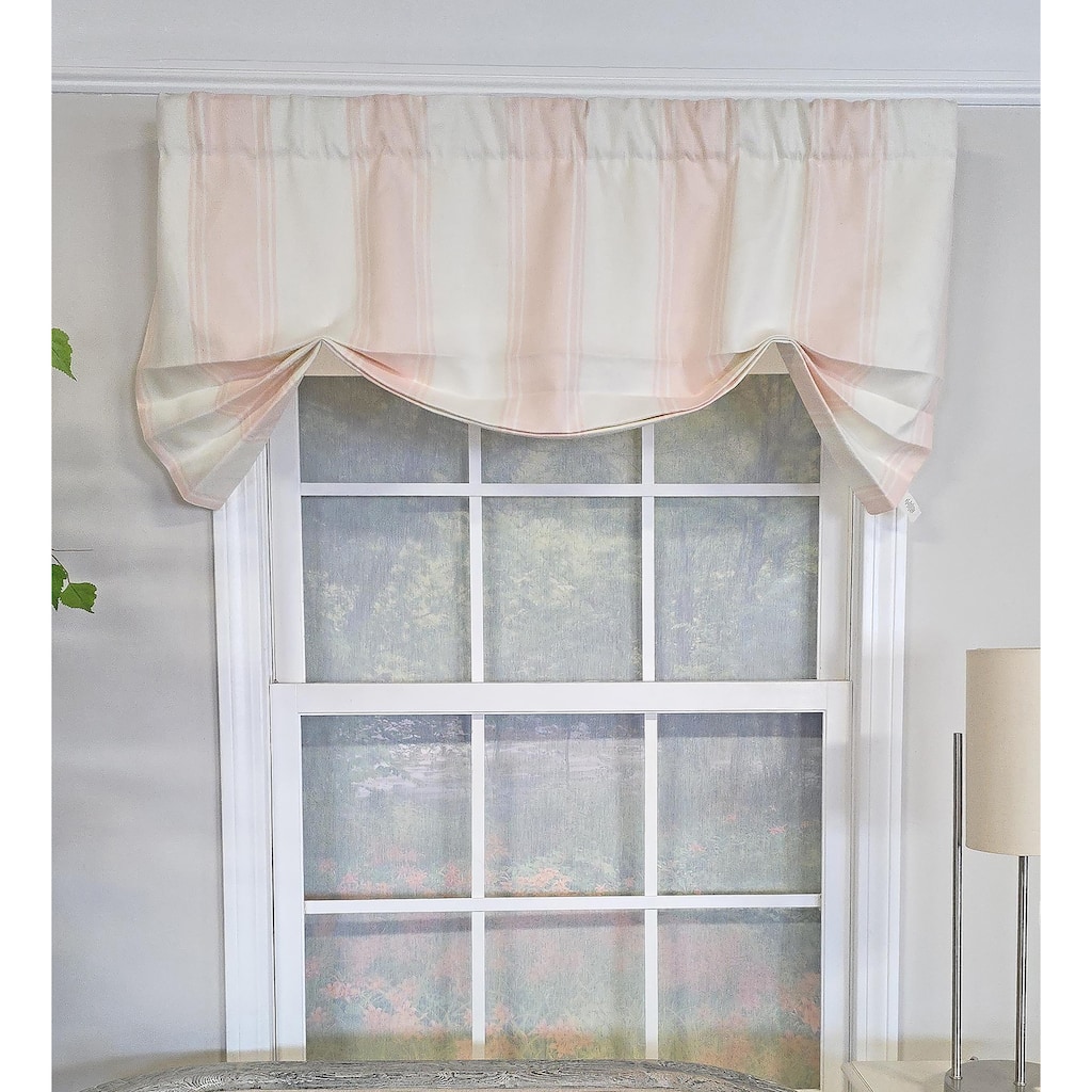 RLF Home Faded Stripe Butterfly Valance