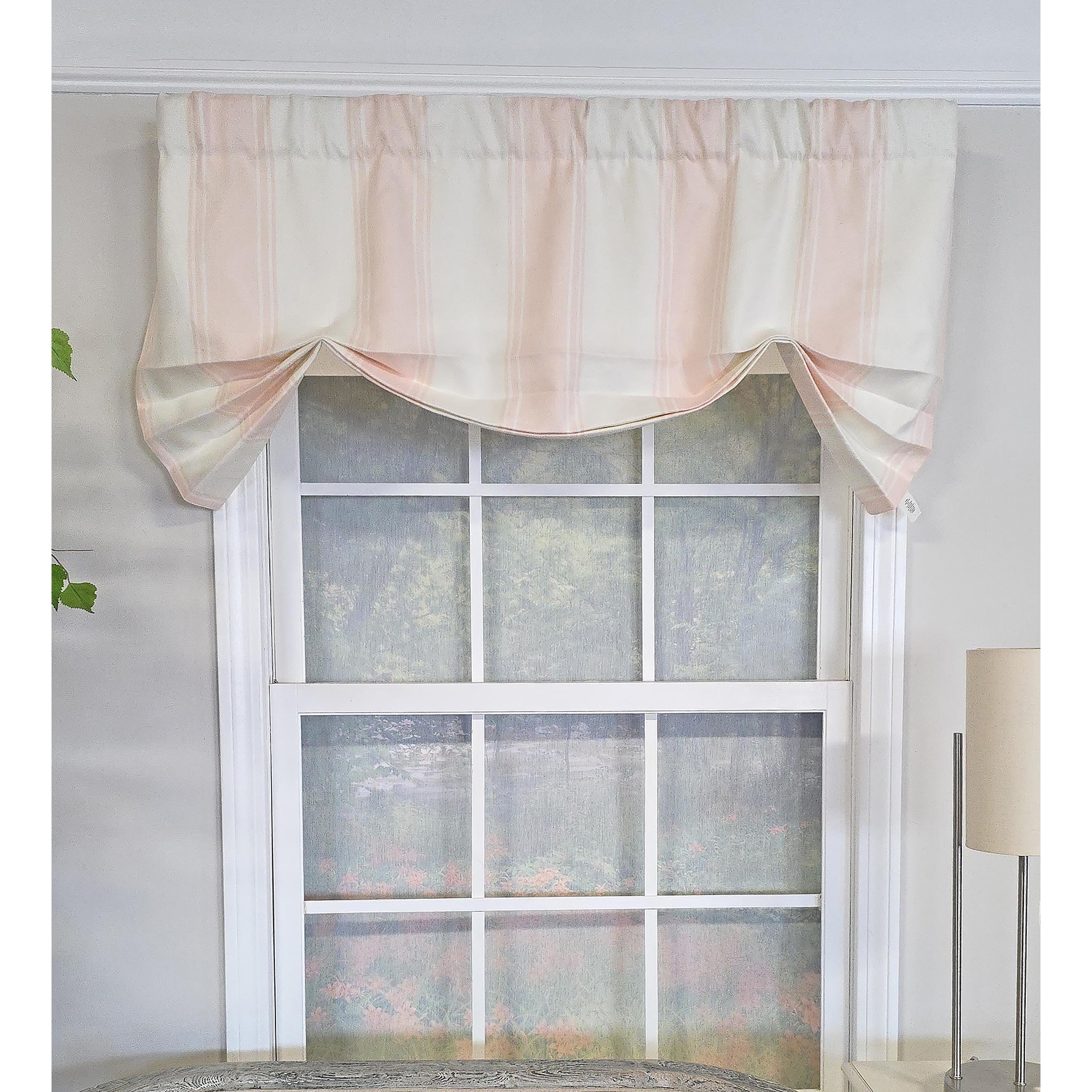 RLF Home Faded Stripe Butterfly Valance