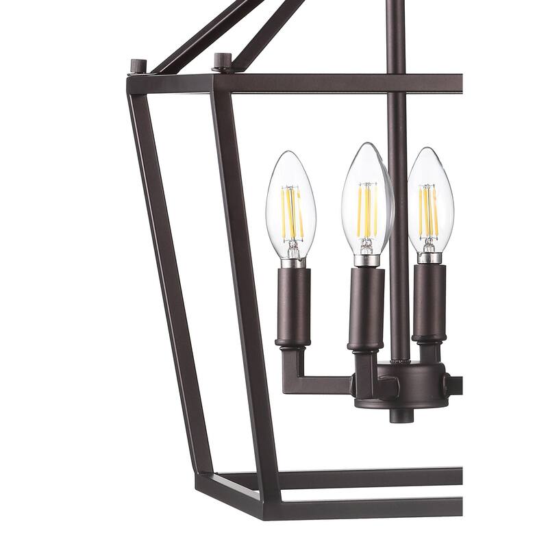 Marion Lantern Metal LED Pendant, by JONATHAN Y