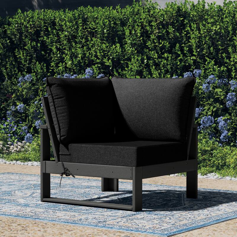 Endless Patio Deep Seating Corner Chair with Gray Frame