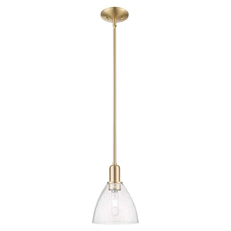Innovations Lighting Endless Possibilities Arcadia - Bristol - 1 Light 8" Stem Hung Mini Pendant - Champagne Bronze/Seedy