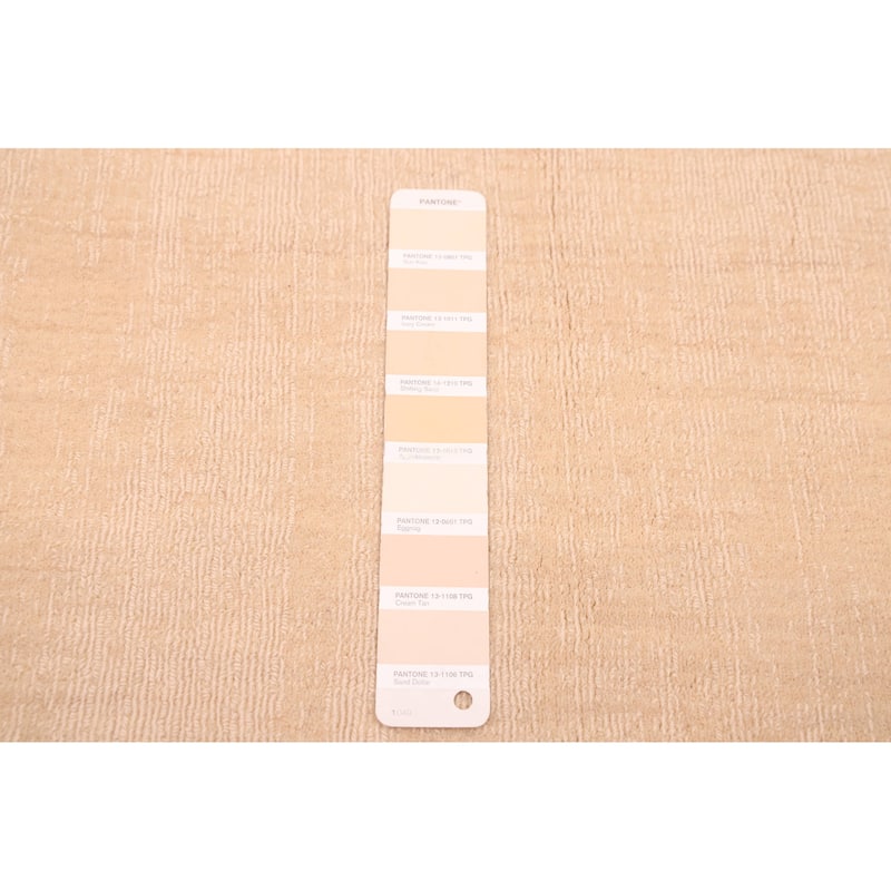 ECARPETGALLERY Hand Loomed Kashkuli Gabbeh Ivory Wool Rug - 6'9 x 9'6