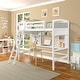 preview thumbnail 5 of 34, Twin Loft Bed with Shelves, Desk, and Ladder - Perfect for Multi-Use Spaces