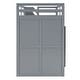 preview thumbnail 18 of 38, White Modern Loft Bed with Storage Stairs & Pull-Out Wardrobes
