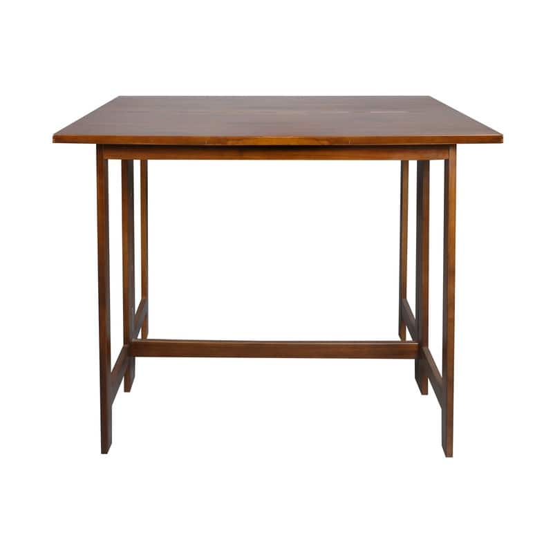 Solid Wood Flip-Top Folding Console to Dining Convertible Table - 40"W x 28"D x 30"H