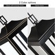 preview thumbnail 12 of 10, 2-Light Black Large Transitional Outdoor Hanging Pendant Light with Clear Glass - 20 in. H