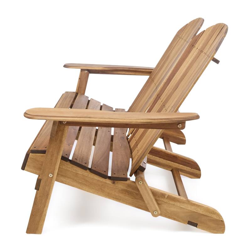Malibu Outdoor Wood Adirondack Loveseat by Christopher Knight Home - 51.75"L x 35.75"W x 34.25" H
