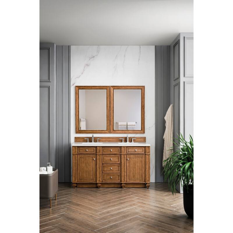 James Martin Vanities 157-V60D-3WZ Bristol 60" Free Standing Double