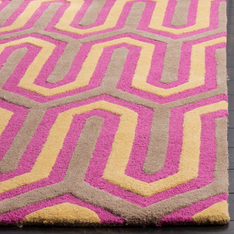 SAFAVIEH, Handmade Cambridge Faiza Modern Moroccan Wool Rug