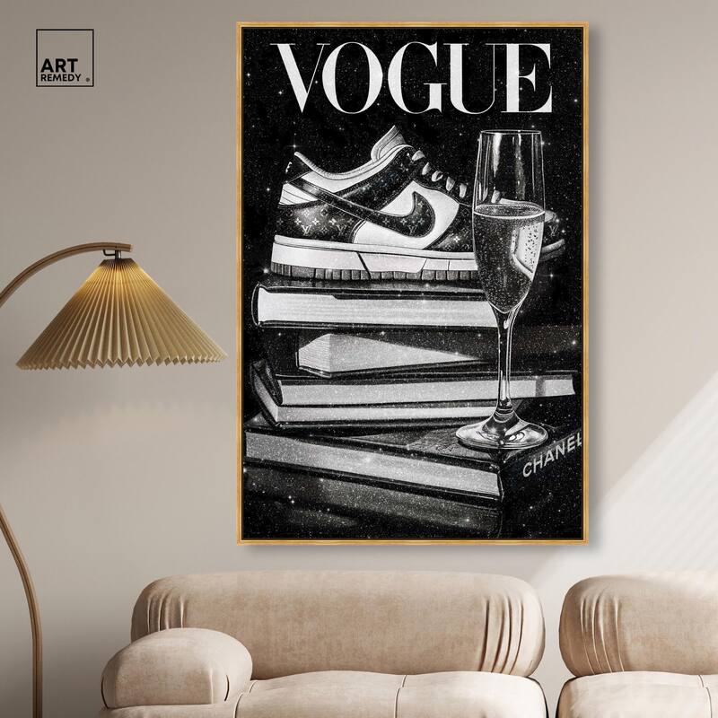 Sneaker Glitz and Glam Cover Canvas by Art Remedy