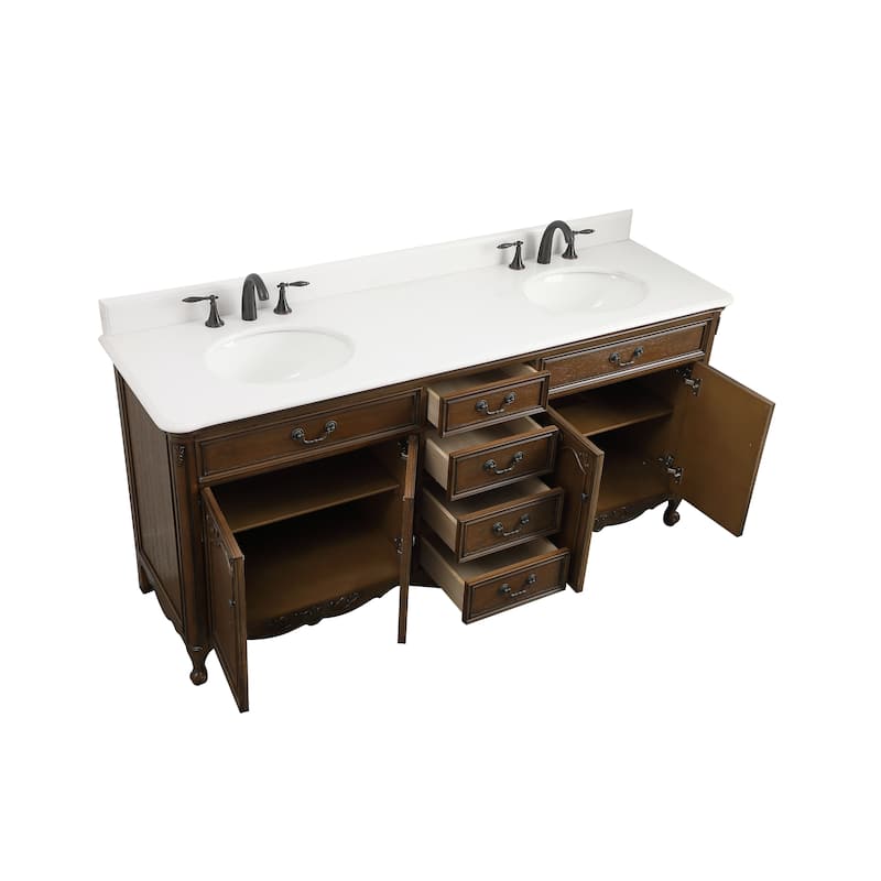 72" Double Bathroom Vanity