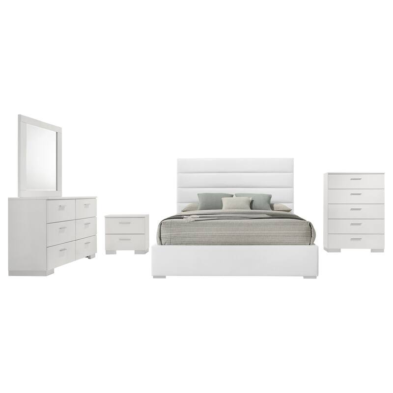 Felicity Bedroom Set White High Gloss