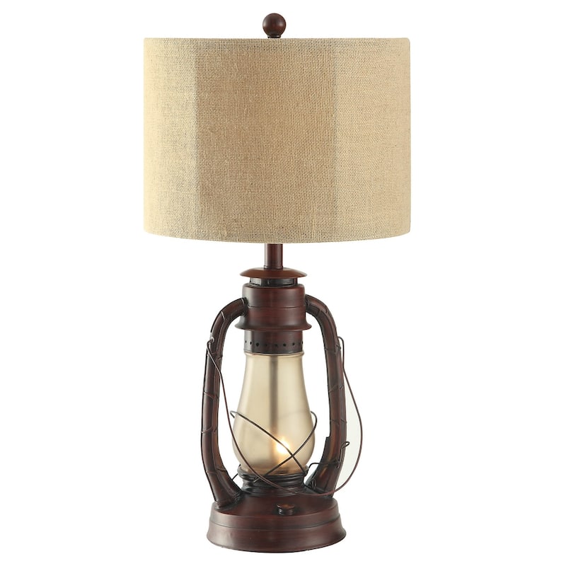 Lauren Rustic Red 28-inch Table Lamp - 14x14x28"