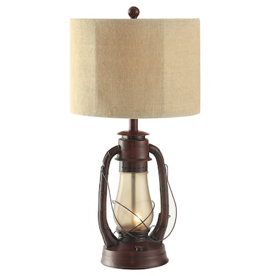 Lauren Rustic Red 28-inch Table Lamp - 14x14x28"