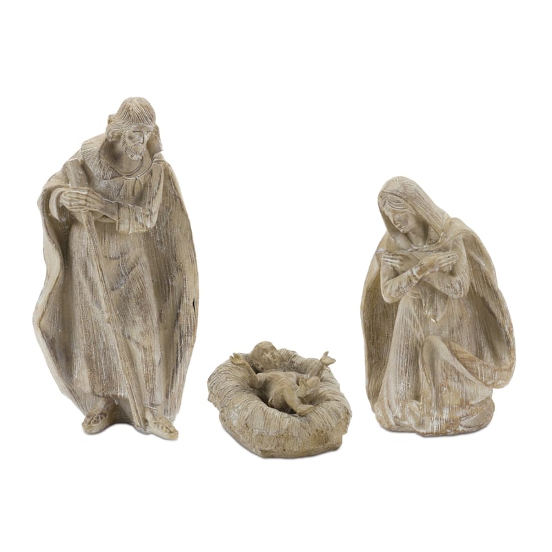 3-Piece Set Holy Family Nativity Christmas Figurines 8.5"