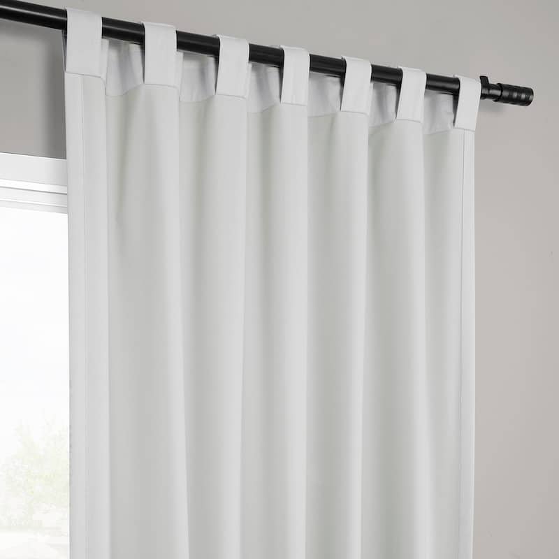 Exclusive Fabrics Vienna Basic Solid Linen Curtains (2 Panel) Blackout Curtains For Bedroom & Living Room Curtains