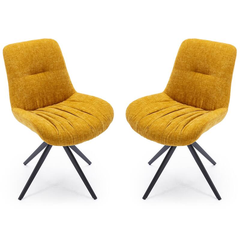 XINMICS Upholstered Dining Chairs Swivel Accent Armchairs