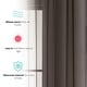 preview thumbnail 60 of 117, HLC.me 2 Piece Semi Sheer Voile Window Curtain Drapes Grommet Top Panels Bedroom, Living Room - Set of 2 panels
