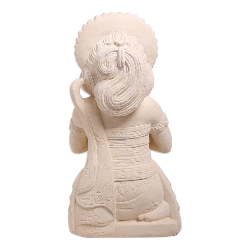 Novica Handmade Balinese Jegeg Sandstone Sculpture