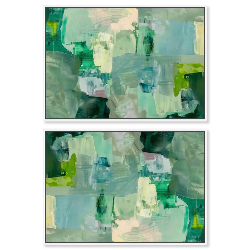 Strong side Canvas by Art Remedy - 30" x 20" - White