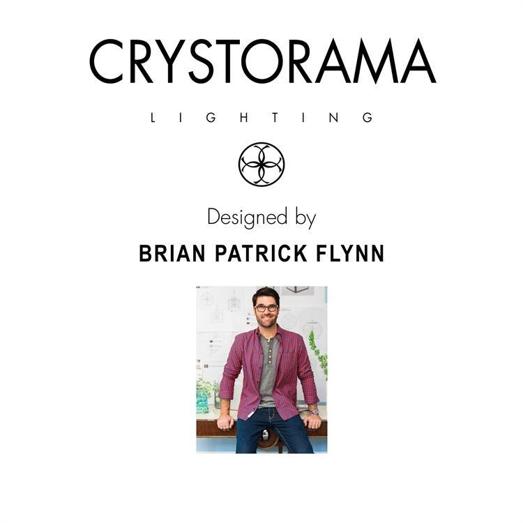 Brian Patrick Flynn for Crystorama Alston 1 Light Matte Black Mini Chandelier - 12'' W x 10'' H