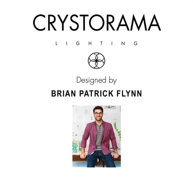 Brian Patrick Flynn for Crystorama Glacier Outdoor 1 Light Post - 8'' W x 15.5'' H
