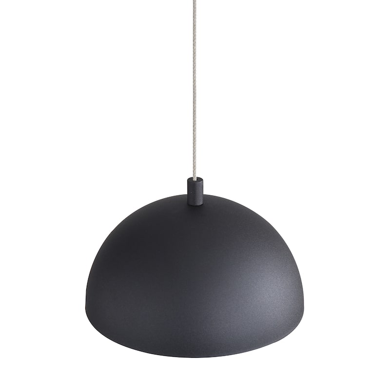 Wry Lighting Solsken Integrated LED 7in Pendant in Sand Black