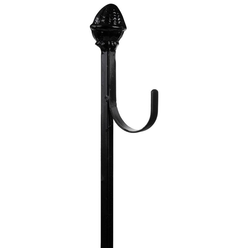 30" Black Metal Christmas Wreath Hanger Stand