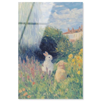 Quiet Gardeners Acrylic by Art Remedy, Ready to Hang