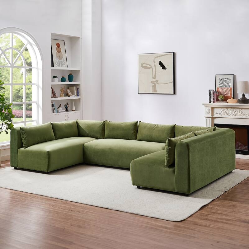 Alabama Mid-Century Modern Modular Sectional Sofa
