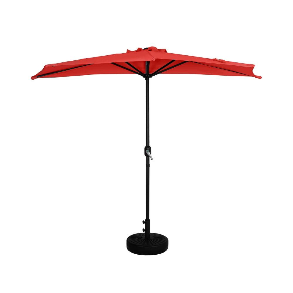 Soomer 9-Ft Half Umbrella with Fillable Black Base
