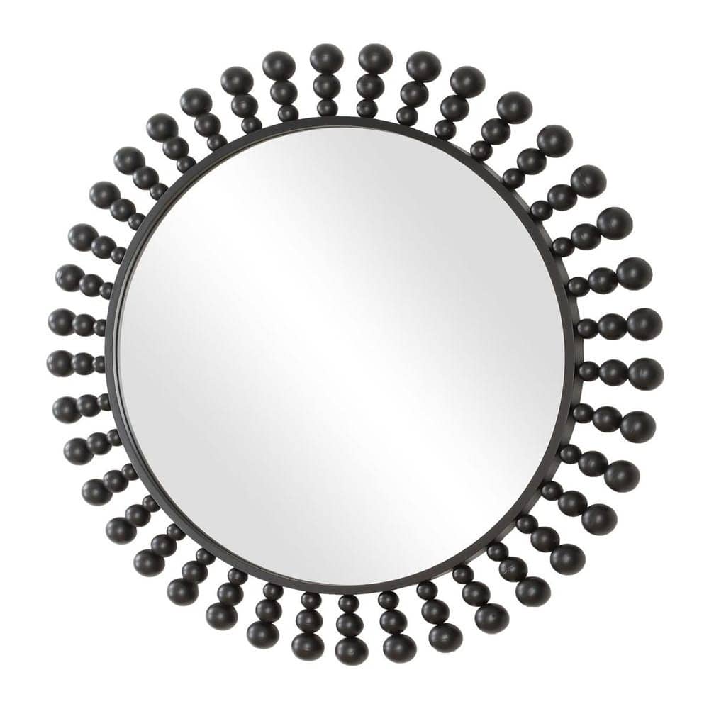 Uttermost Aziel Round Black Mirror