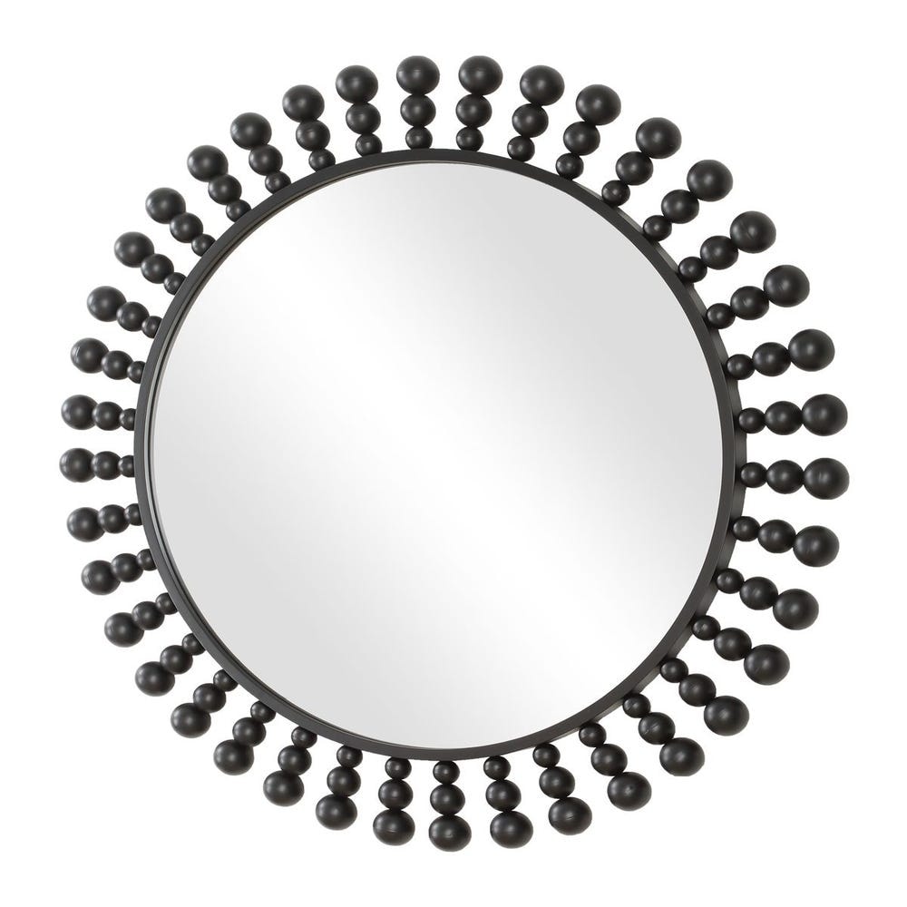 Uttermost Aziel Round Black Mirror