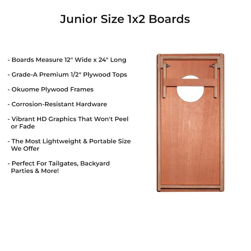 Distressed Wood Cornhole Boards