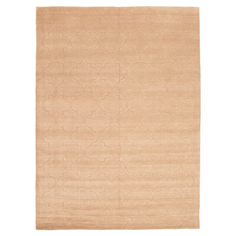 Kashkuli Gabbeh Tan Rug 8'2" x 11'1" - 8'2 x 11'1 - Tan - 8'2 x 11'1