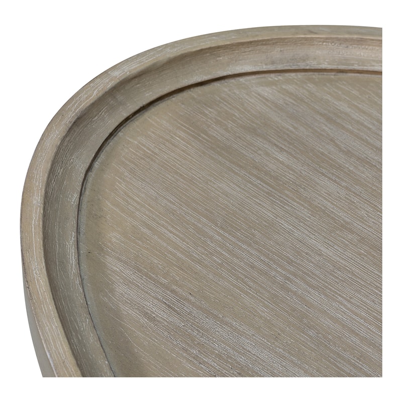 Martha Stewart Bedford Ayanna Oval Coffee Table with Shelf - 48"W x 24"D x 17"H