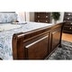 preview thumbnail 5 of 6, Furniture of America Hazelo Modern Brown Solid Wood Sleigh Bed