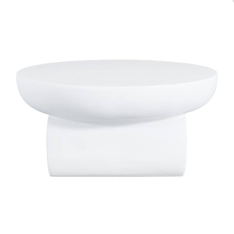 Christopher Knight Home - Obsidian Modern Sculptural Round Coffee Table