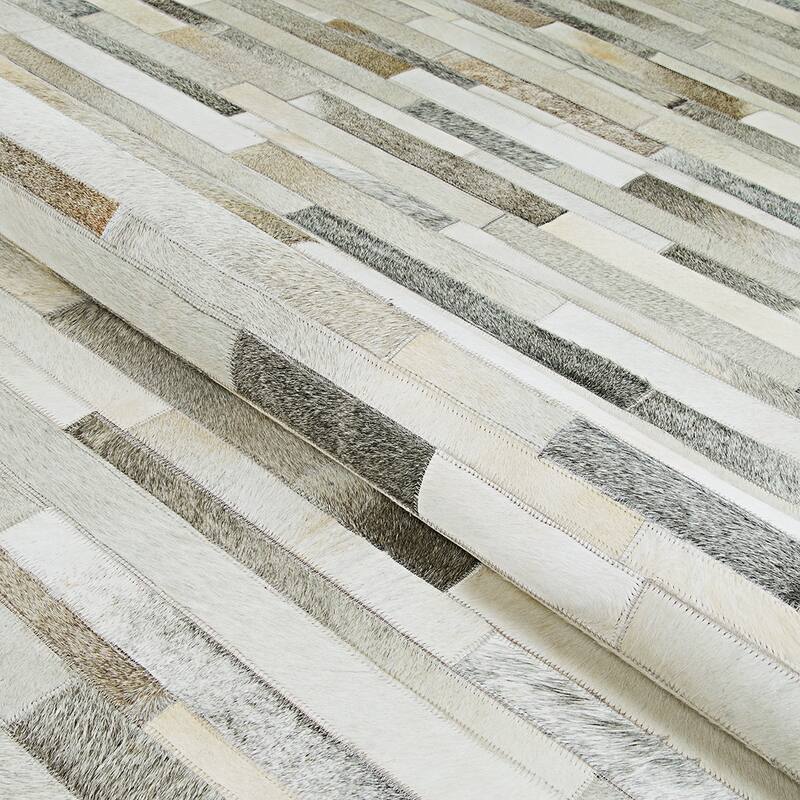 Dream Decor Rugs Vail Willow Ridge Gray Ivory Stripe Handmade Area Rug