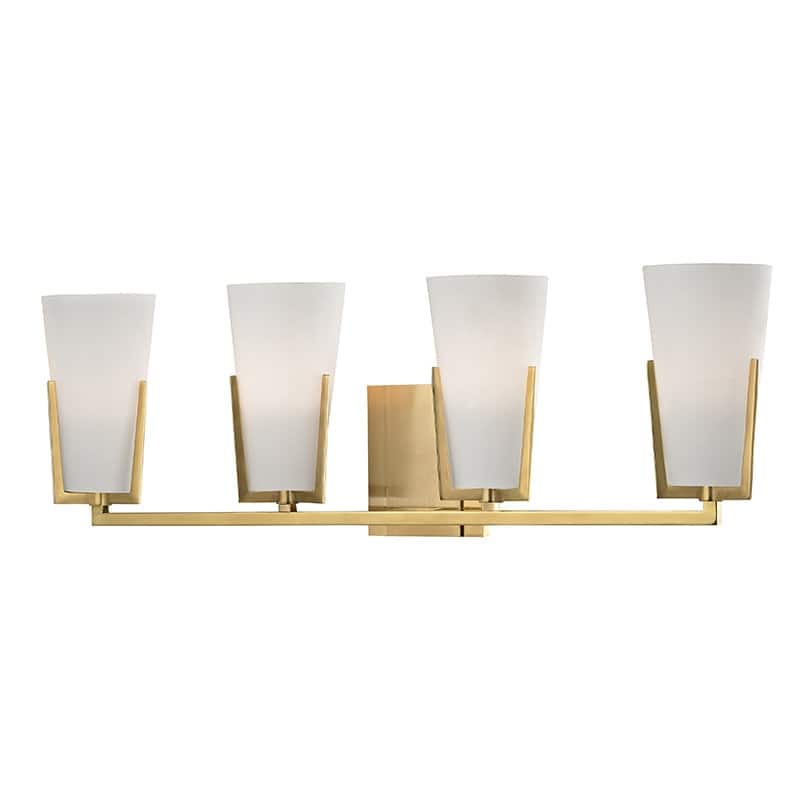 Hudson Valley Lighting Upton 4 Light 27" Wide Bathroom Vanity Light - Aged Brass