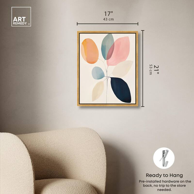 Soft Edge Foliage Canvas by Art Remedy